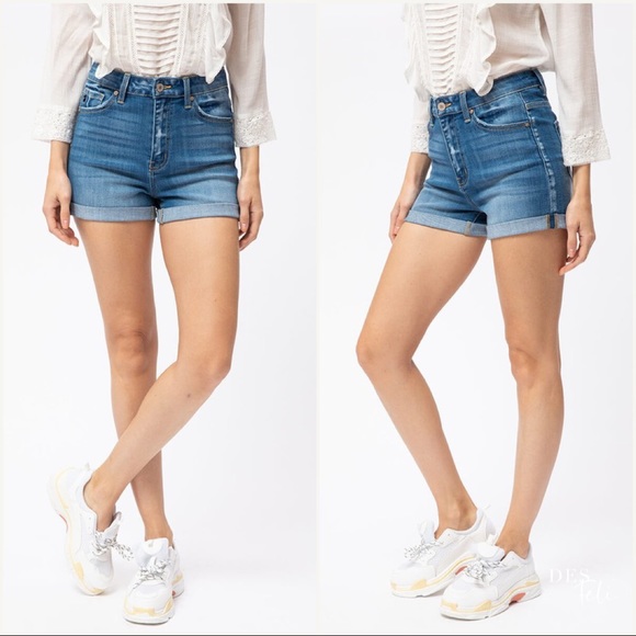 Super High Rise Jean Shorts - Picture 3 of 5